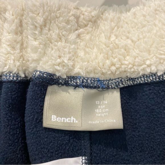 2/$25 NWOT Bench Blue Sweatpants Joggers with Fleece and Sherpa Girls 13/14 - Picture 4 of 5